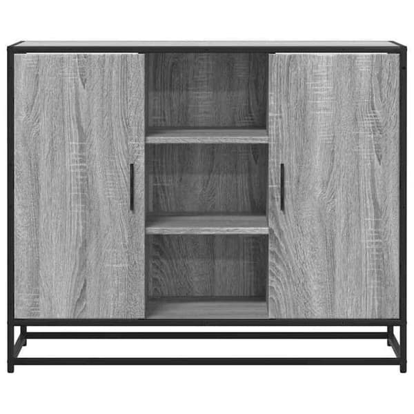 Maison Exclusive - Buffet sonoma grå 92x35x76 cm ingeniørtræ