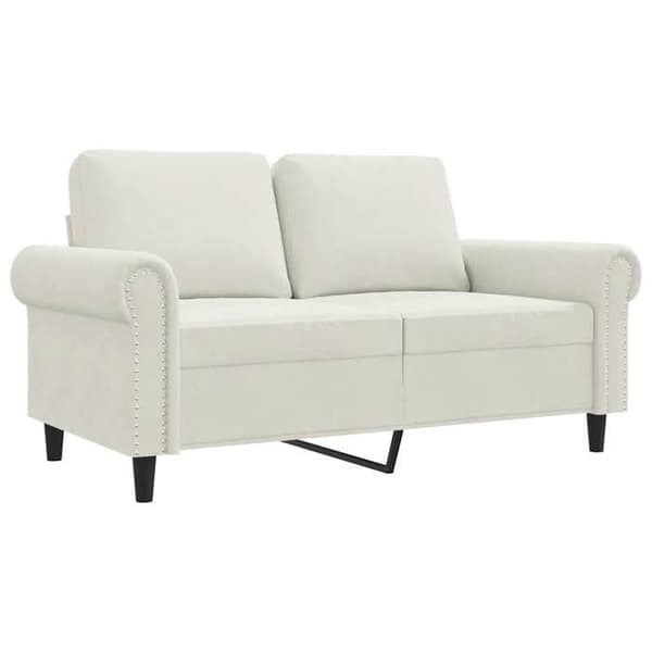 Maison Exclusive - Soffa 2-sits Crème 120 cm Sammet