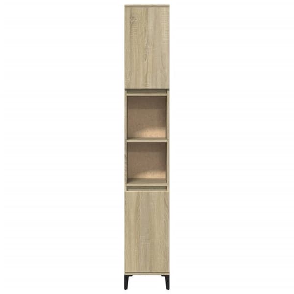 Maison Exclusive - Badrumsskåp ek sonoma 30x30x190 cm