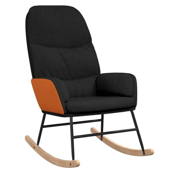 Maison Exclusive - Svart tyg gungstol