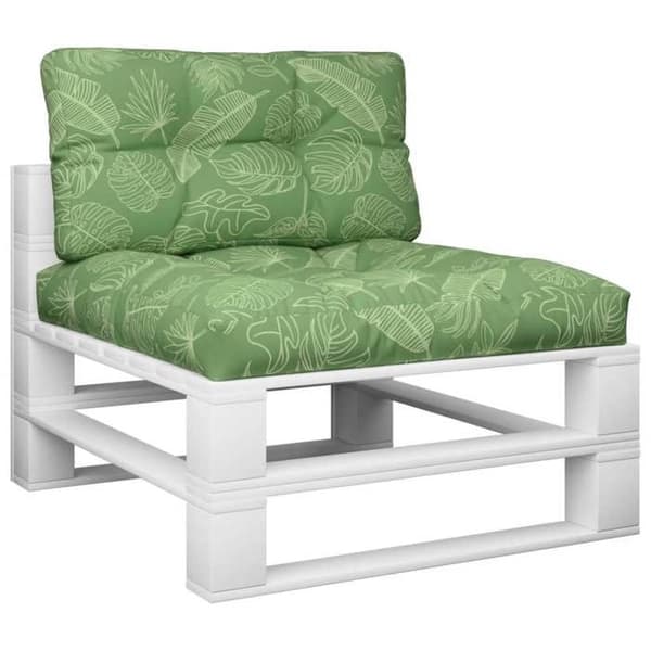 Maison Exclusive - Palettityynyt, 2 kpl, lehtikuvio, kangas