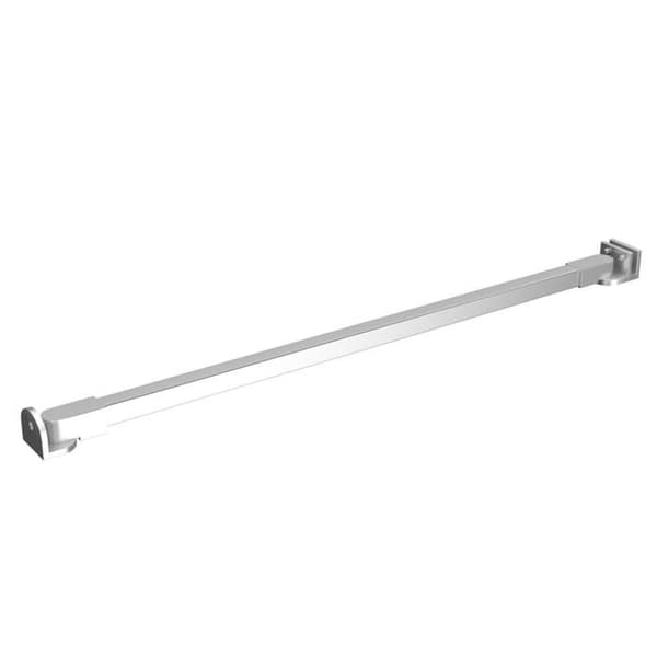 Støttearme til badeindhegning - Eksklusivt hjem - Rustfrit stål - 57,5 cm - Til glas 4–6 mm Silver