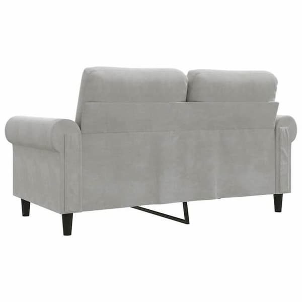 Maison Exclusive - Vaaleanharmaa 2-paikkainen sohva 120 cm Sametti