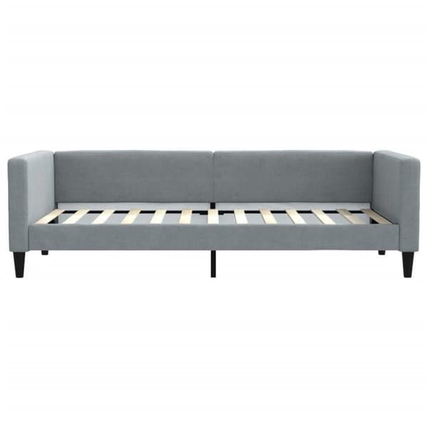 Maison Exclusive - Vaaleanharmaa 90x200 cm kangas ilman patjaa
