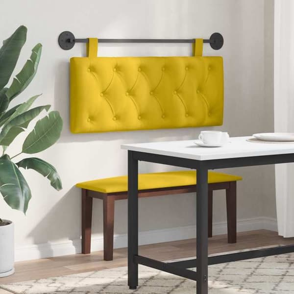 Maison Exclusive - Keltainen samettinen seinäpaneeli