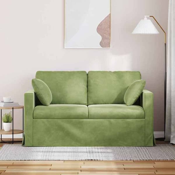 Maison Exclusive - Soffa Ljusgrön 138 x 78 x 80 cm Sammet