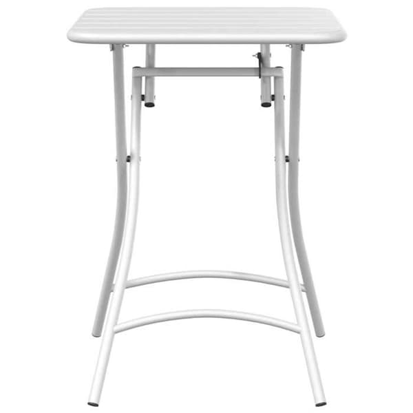 Bistrobord - EXKLUSIVT HUS - 55 x 55 x 72,5 cm - Pulverlackerad stål - Fällbar - Vit Vit