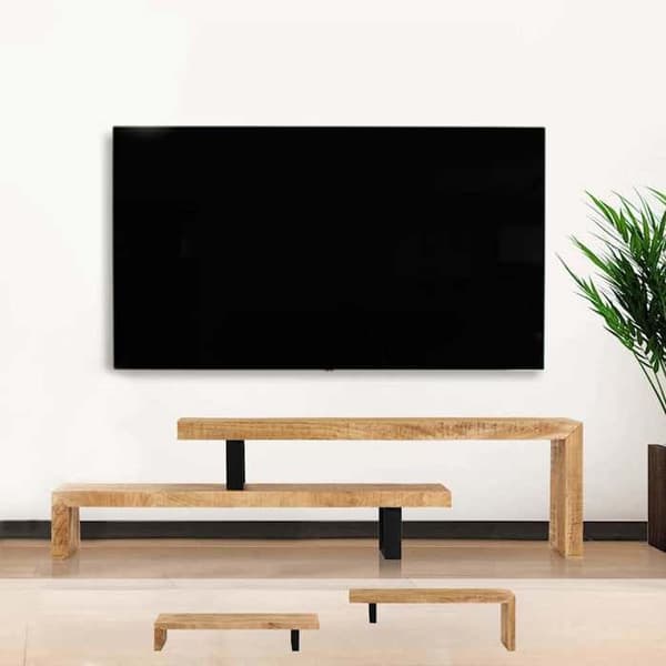 Maison Exclusive - TV-möbel i massiv mangoträ