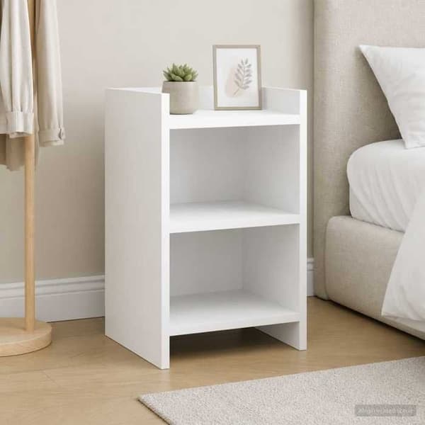 Maison Exclusive - Natborde 2 stk Hvid 40 x 30 x 60 cm Ingeniørtræ
