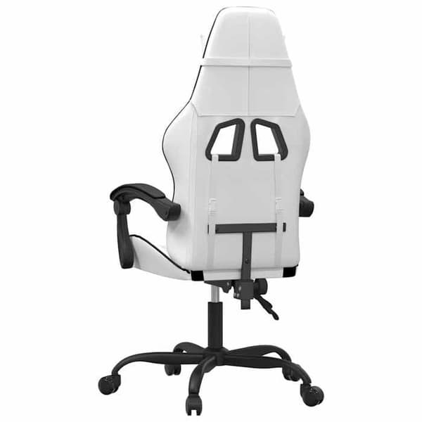 Maison Exclusive - Spelstol Vit och svart Konstläder
