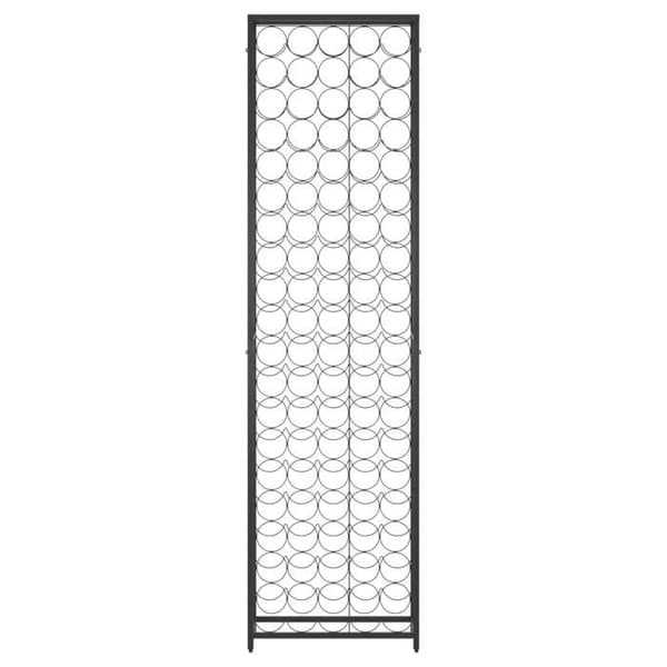 Maison Exclusive - 95 pullon viinikaappi musta 54x18x200cm takorautaa