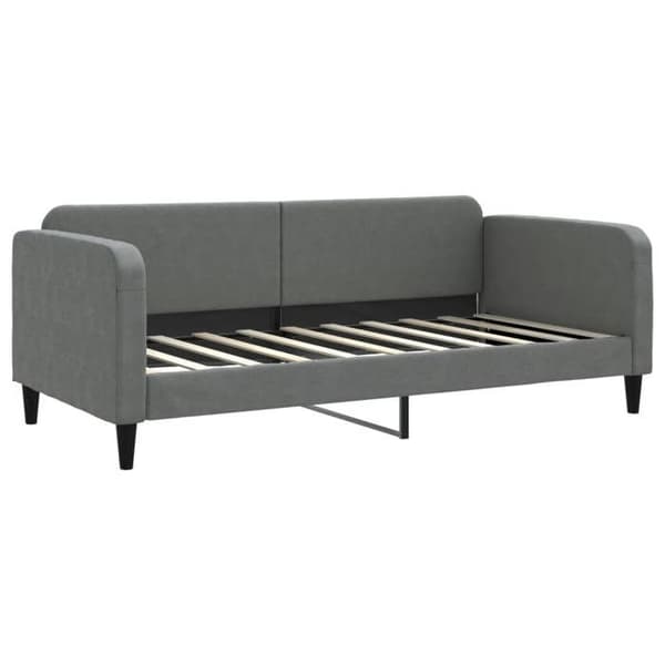 Päivävuode - EXCLUSIVE-KOTI - 90 x 190 cm - 2-in-1 vuode - 2 laatikkoa - Harmaa kangas