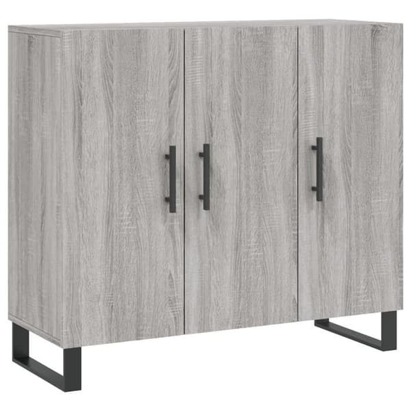 Maison Exclusive - Buffet sonoma grå 90x34x80 cm ingeniørtræ