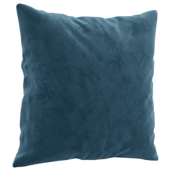 Maison Exclusive - Soffa 3 platser med dekorativa blå kuddar 180 cm sammet Blå