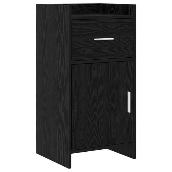 Maison Exclusive - Buffet Sort egetræ 40 x 36 x 80 cm Ingeniørtræ