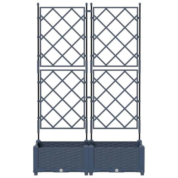 Puutarhatuoli - MAISON EXCLUSIVE - 2 kpl - Harmaa - PP (polypropeeni) - 80 x 40 x 125,5 cm Grå