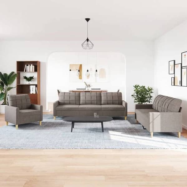 Maison Exclusive - Sæt af 3 stk. sofaer taupe stof