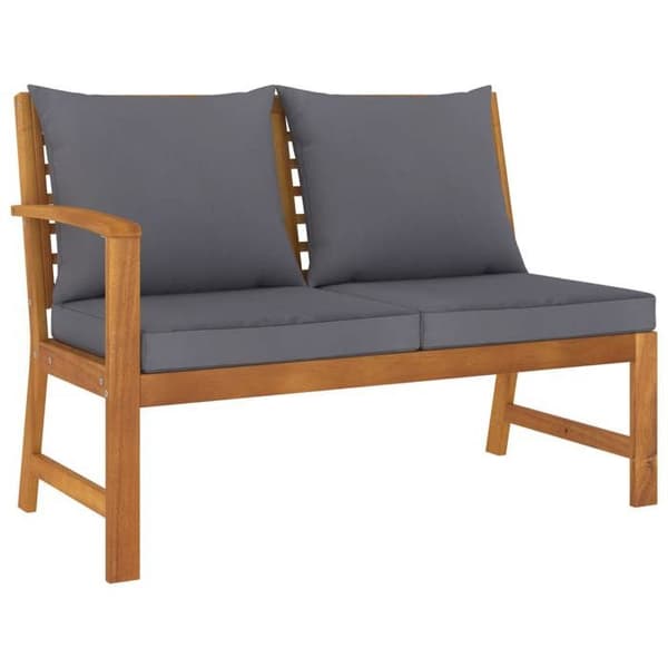 Maison Exclusive - Havegruppe 4 stk med pude i solid akacietræ