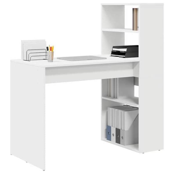 Maison Exclusive - Kontor Vit Ingenjörsträ 113 x 54 x 120 cm Vit