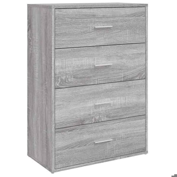 Maison Exclusive - Buffé Sonoma Grå 60x31x84 cm Ingenjörsträ