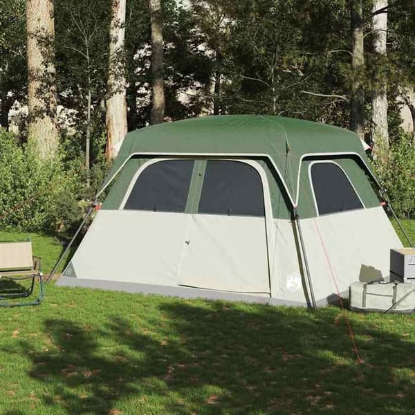 Maison Exclusive - Perheelle tarkoitettu 6 hengen teltta, vihreä, vedenpitävä