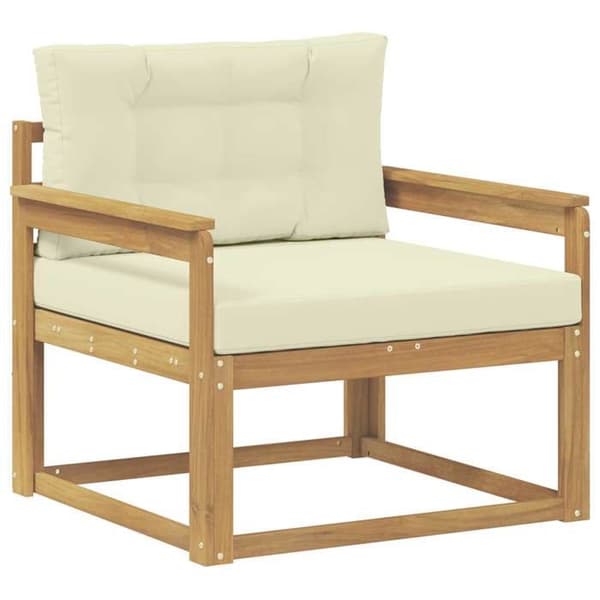 Maison Exclusive - Utomhussoffa i vit polyester