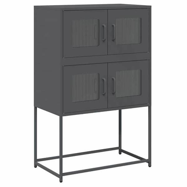 Maison Exclusive - Buffé hög antracit 68x39x107 cm stål