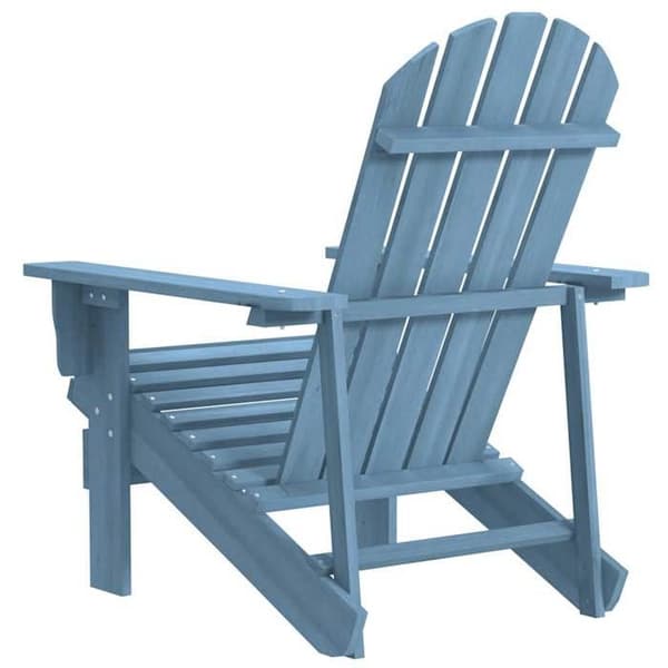 Maison Exclusive - Adirondack-stol i massiv granträ blå Blå