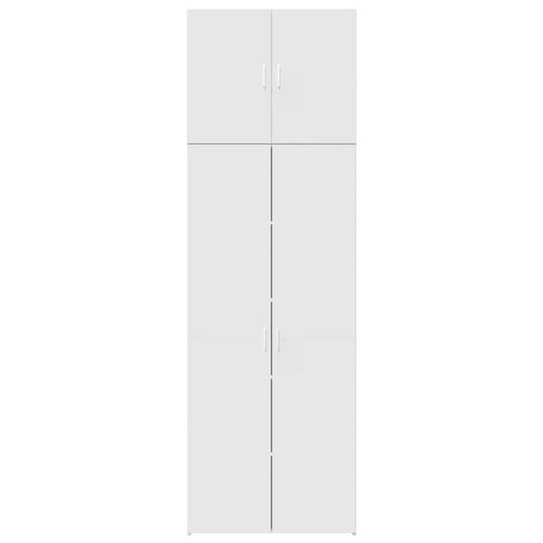 Maison Exclusive - Buffé hög vit 80x42,5x249 cm ingenjörsträ