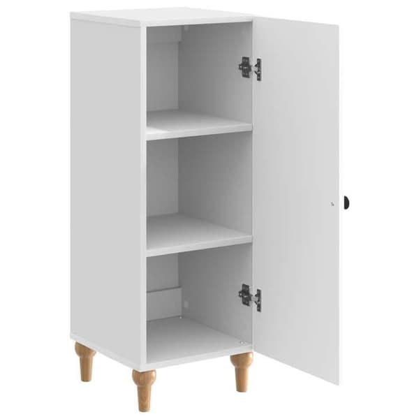 Maison Exclusive - Buffé Vit glänsande 33 x 34,5 x 90 cm Ingenjörsträ