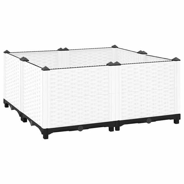 Maison Exclusive - Hög säng 80x80x38 cm Polypropylen Vit