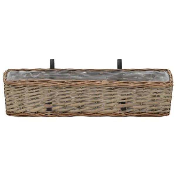 Balkonglåda - Exklusivt Hem - Rörfoder PE - 60 cm - 2-pack brun