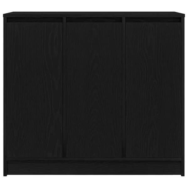 Maison Exclusive - Buffet i sort egetræ 85x34x76 cm i ingeniørtræ