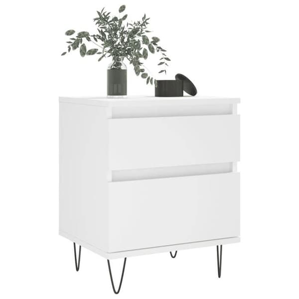 Maison Exclusive - Sängbord Vit 40x35x50 cm Ingenjörsträ Vit