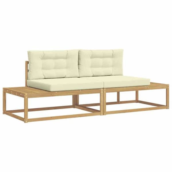 Maison Exclusive - Utomhussoffgrupp i vit polyester