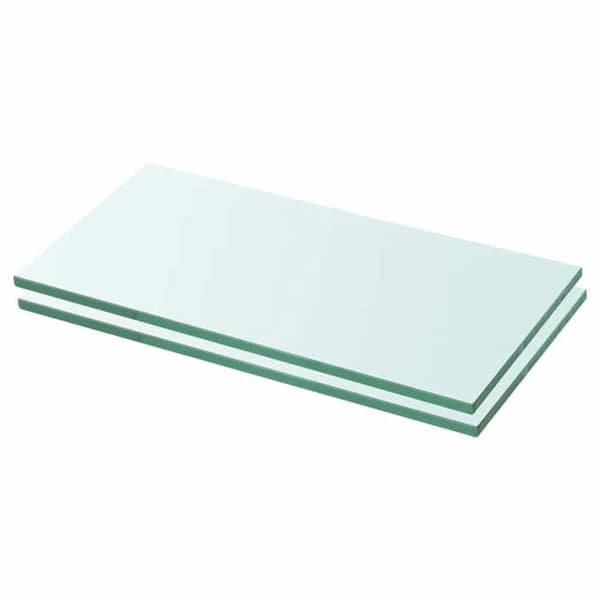 Maison Exclusive - Hyldepaneler 2 stk Glas Transparent 20 x 30 cm Transparent