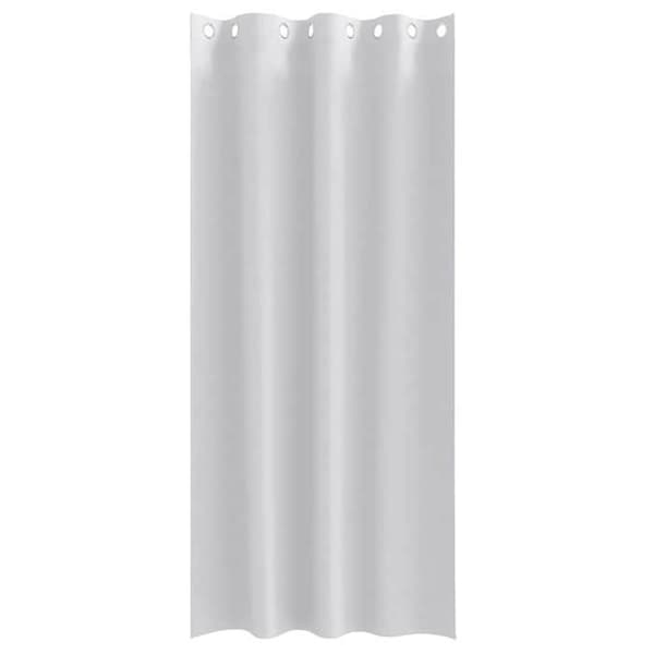 Valoeste - EXKLUSIIVINEN KOTI - 2 kpl 245 x 140 cm - Vaaleanharmaa - Polyesteri kolmoiskudonta - Renkaat (koukku) Blek grå