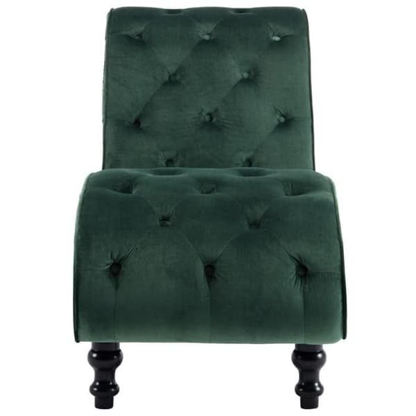 Maison Exclusive - Grön Velour Långfåtölj Grön