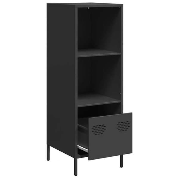 Maison Exclusive - Svart hög buffé 35x39x103,5 cm stål