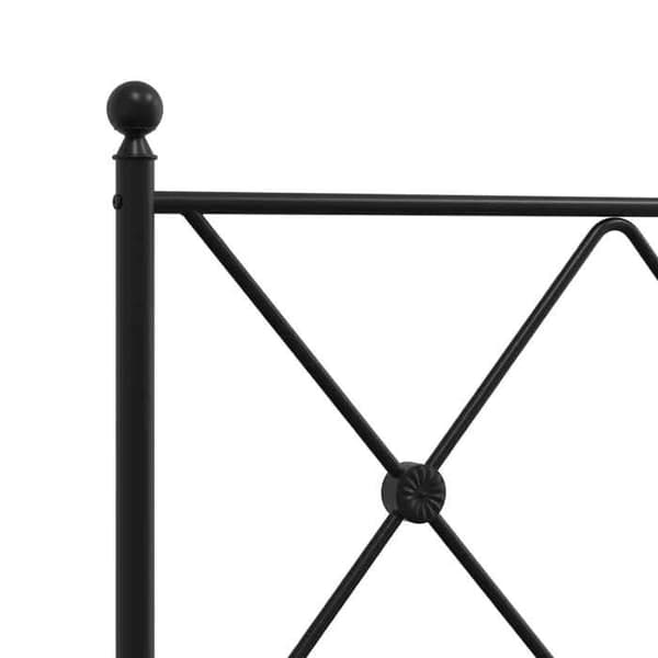 Maison Exclusive - Erstatnings hovedgærde i sort metal 200 cm
