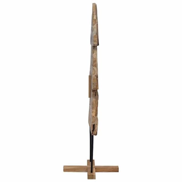 Juletræ - EKSKLUSIV HUS - 151 cm - Massivt teaktræ - Holdbar støtte - Rustik design brun