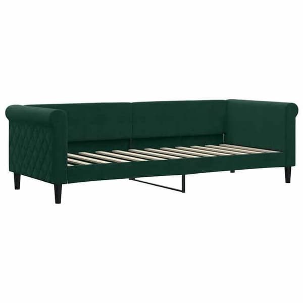 Maison Exclusive - Dagbädd med mörkgrön madrass 80x200 cm sammet Mörkgrön