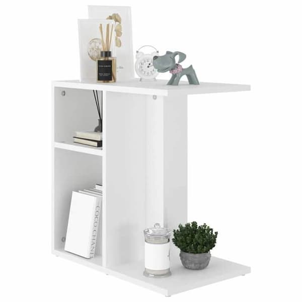 Maison Exclusive - Sidobord Vit 50x30x50 cm Ingenjörsträ