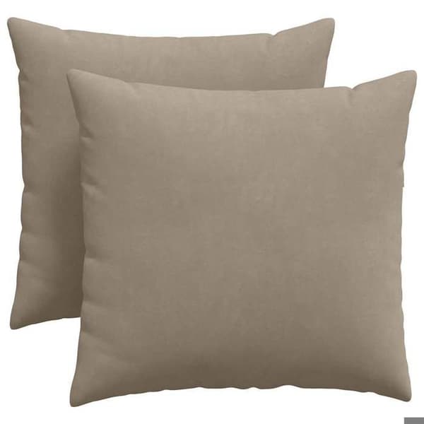Maison Exclusive - Soffkuddar 2 st tyg Taupe 45 x 45 cm