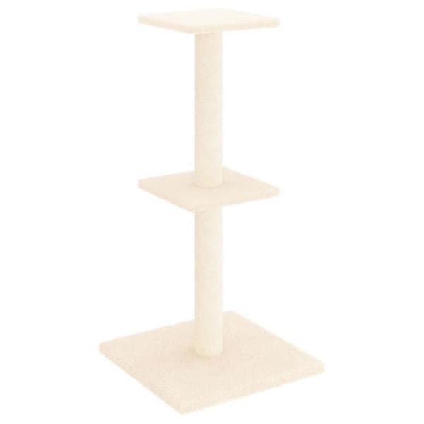 Maison Exclusive - Kissanpuu, jossa on kreppikuituinen raapimispuu, 73 cm Grädde
