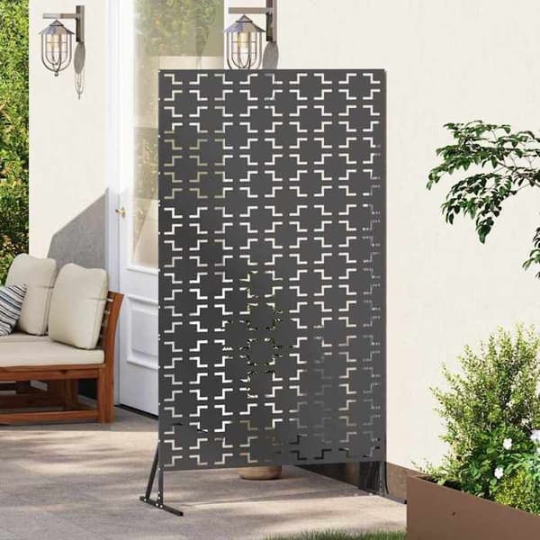 Maison Exclusive - Integritetsskärm 100 x 50 x 180 cm Svart Stål