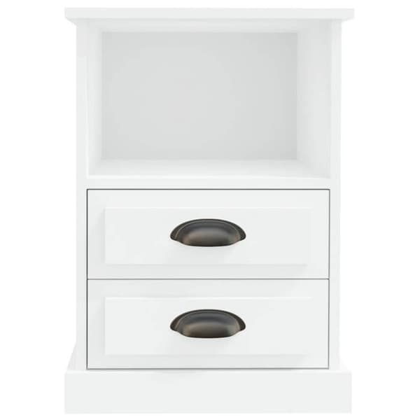 Maison Exclusive - Sängbord vit 43x36x60 cm Vit