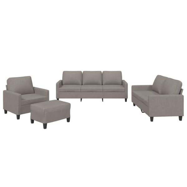 Maison Exclusive - Sæt af 4 sofaer med puder Taupe Stof