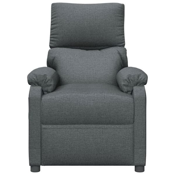 Elastisk massagefåtölj - EXKLUSIV HEM - Fåtölj - Mörkgrå - 3 lutande positioner - 6 USB-massagepunkter Mörkgrå