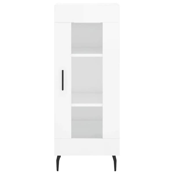Maison Exclusive - Buffé Vit glänsande 34,5x34x90 cm Ingenjörsträ
